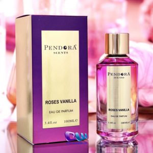 ادکلن پندورا Pendora Roses vanilla حجم 100 میل ساخت امارات مشابه رایحه Mancera Roses Vanille